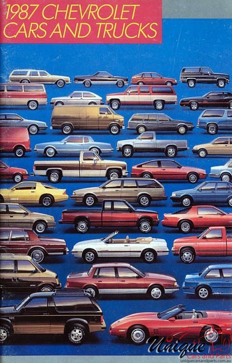 1987 Chevrolet Cars and Trucks Mailer